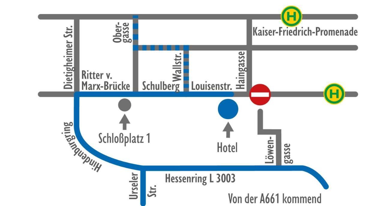 Hotel Am Schloss Darmstaedter Hof Bad Homburg vor der Höhe Kültér fotó